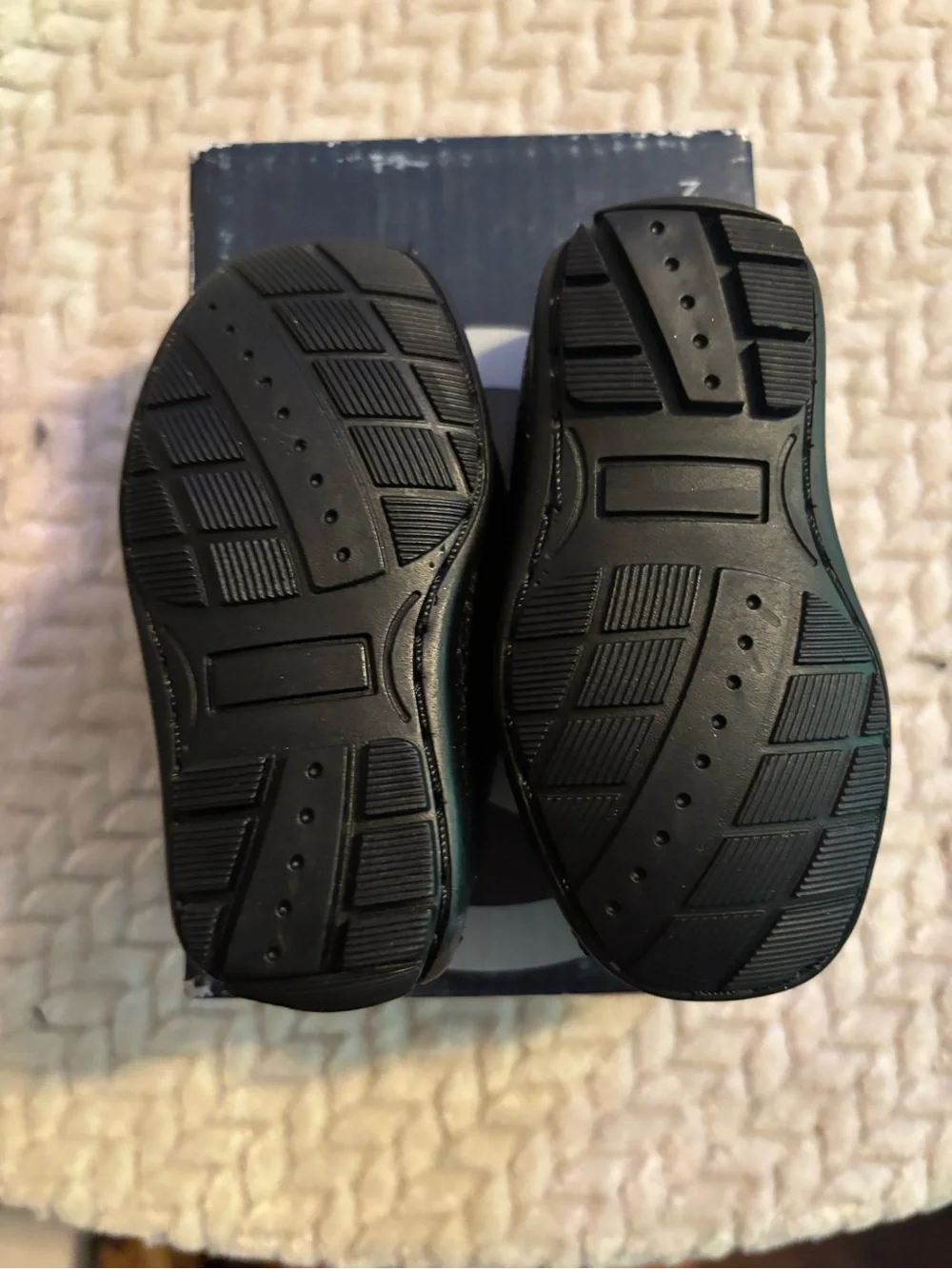 Olivers Black Kids Slip-On Moccasins with Maroon Insole